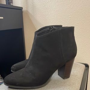 Faux Suede Old Navy Black Booties 8.5 in Women